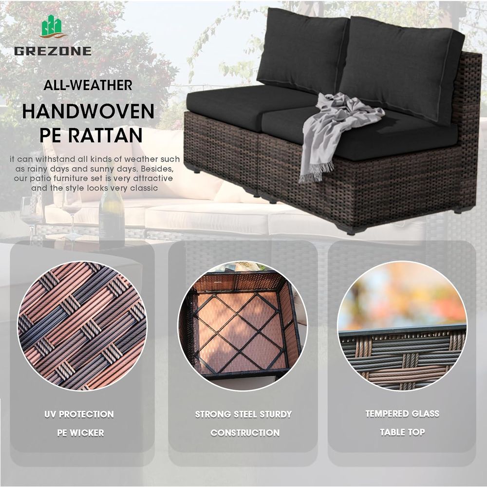 13-Piece Outdoor Sectional Pat - Outdoor Furniture With Fire Pit incelemesi ve fiyatı