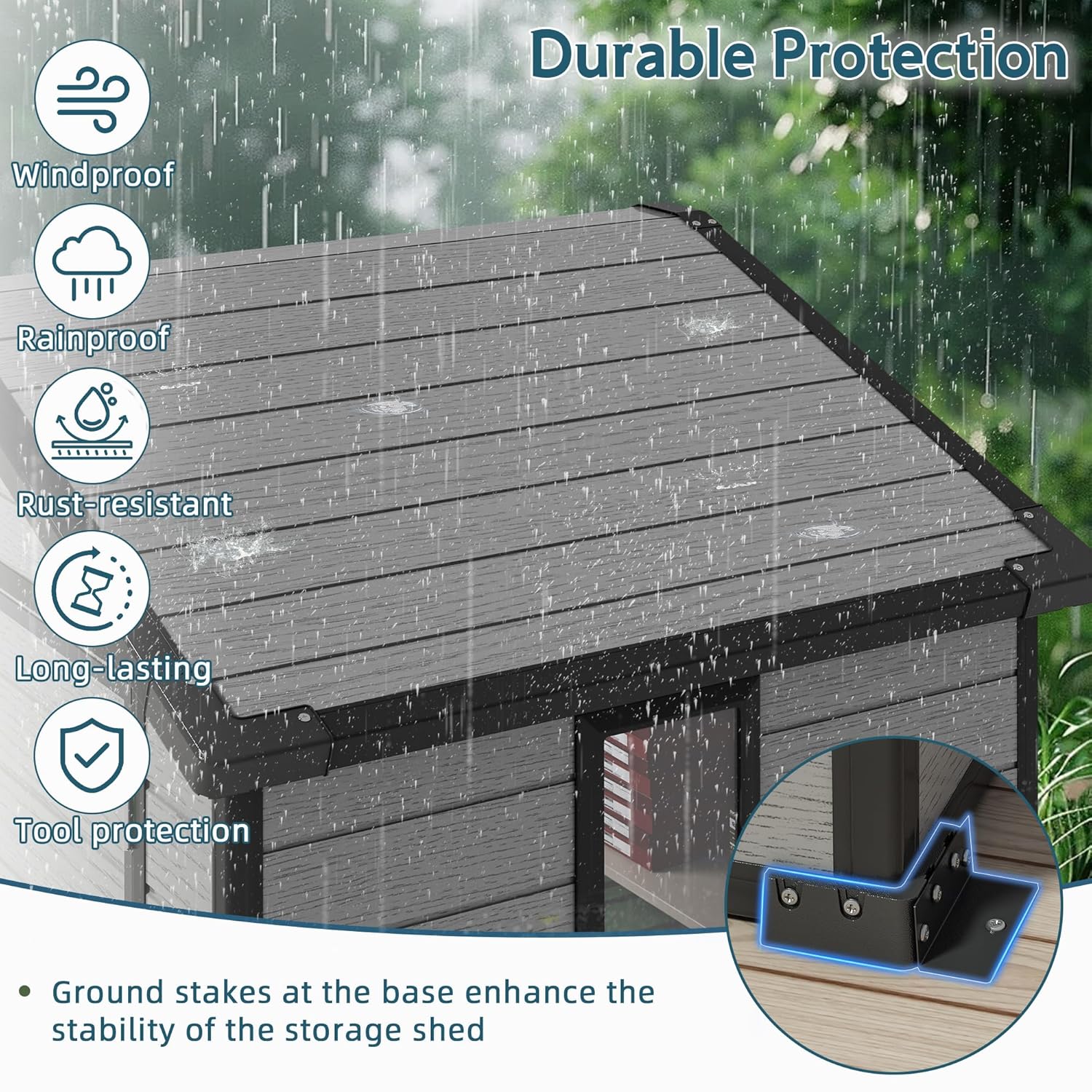 6X4 FT Outdoor Shed, Plastic S - Outdoor Furniture Sale incelemesi ve fiyatı