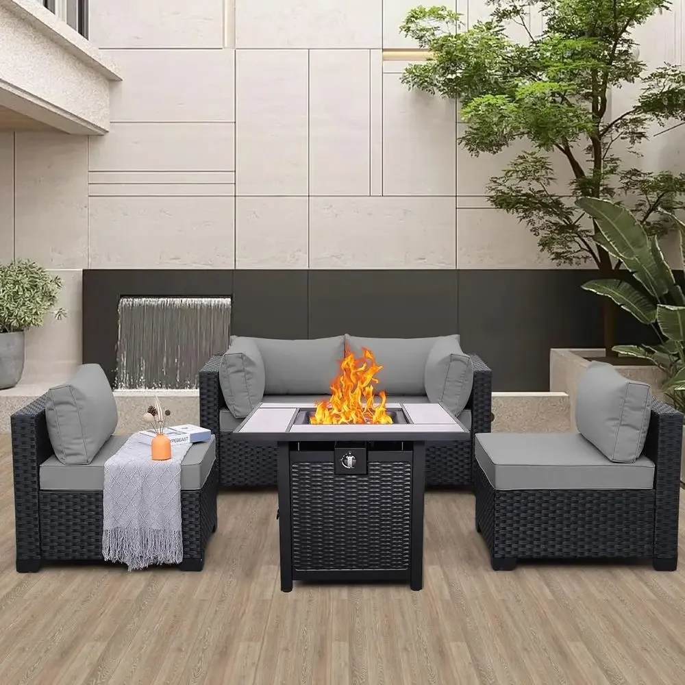 5-Piece Outdoor Patio Furnitur - Outdoor Furniture With Fire Pit incelemesi ve fiyatı