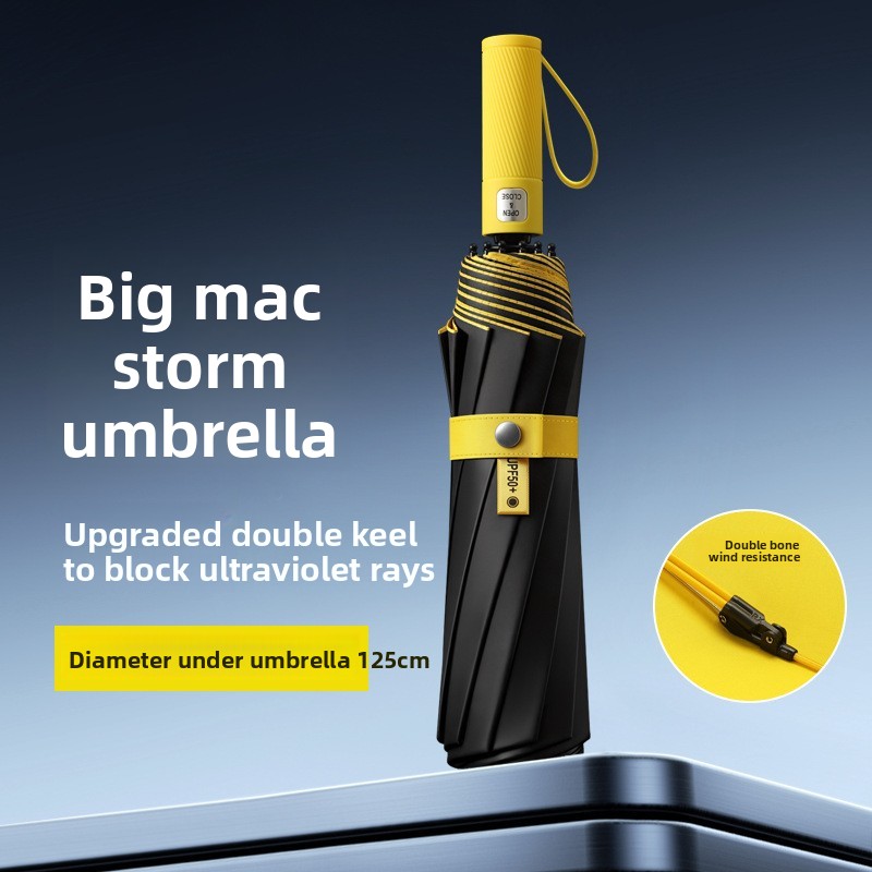 125CM Triple Fold Double Layer - Parasol Umbrella Large incelemesi ve fiyatı