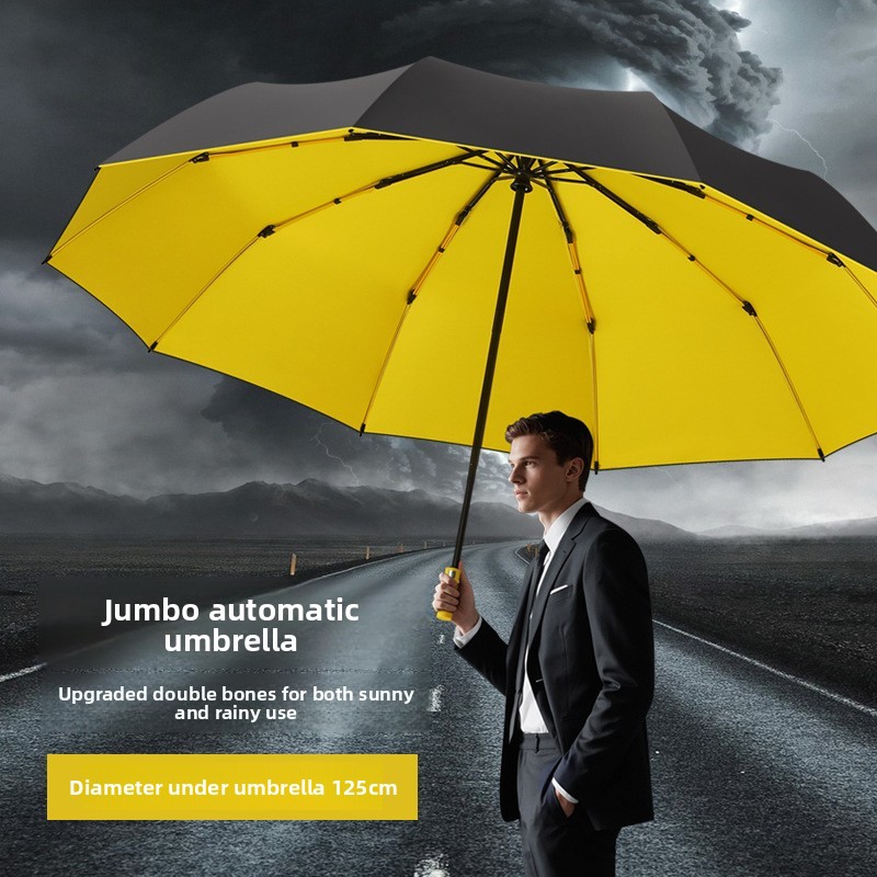125CM Triple Fold Double Layer - Parasol Umbrella Large incelemesi ve fiyatı