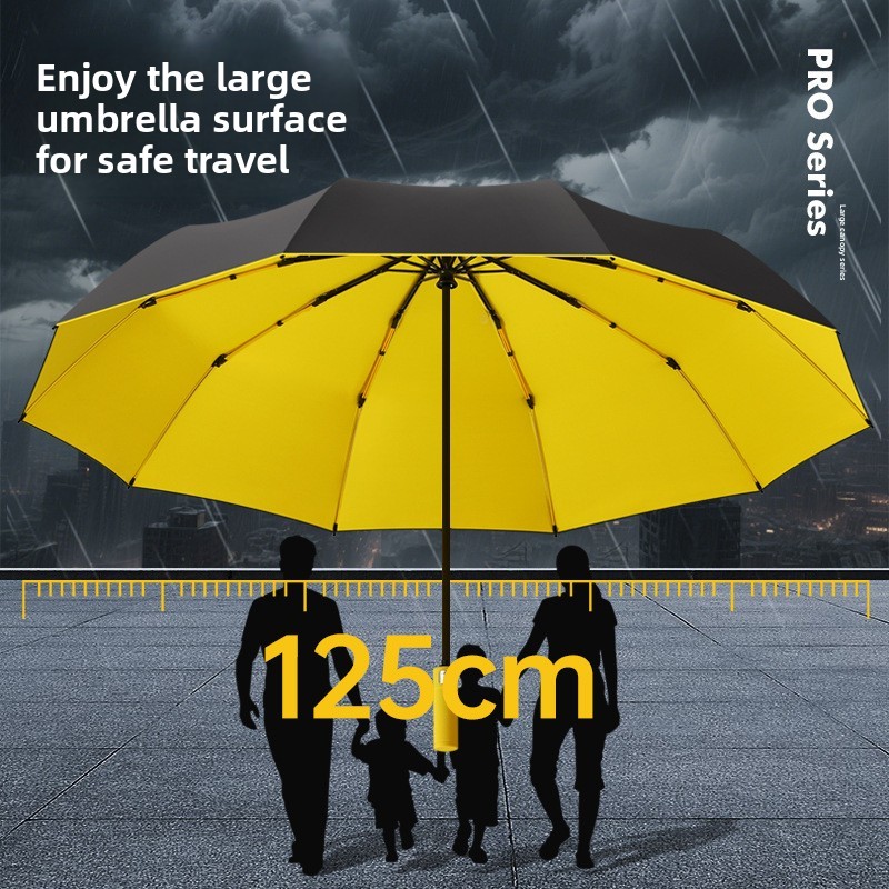 125CM Triple Fold Double Layer - Parasol Umbrella Large incelemesi ve fiyatı