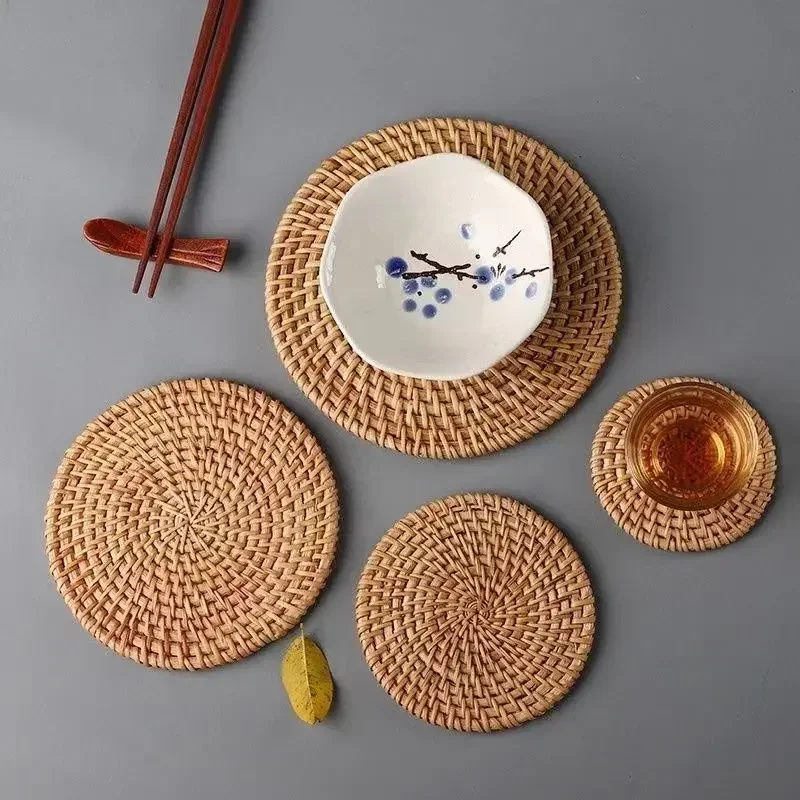 Handmade Round Rattan Coasters - Outdoor Furniture Sale incelemesi ve fiyatı