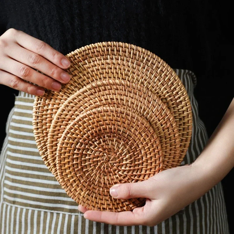 Handmade Round Rattan Coasters - Outdoor Furniture Sale incelemesi ve fiyatı