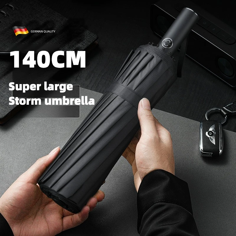 Super Large 140CM Automatic Fo - Parasol Umbrella Large incelemesi ve fiyatı