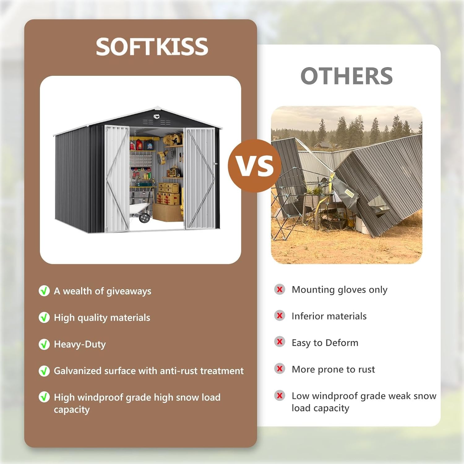 10x12 FT Metal Outdoor Storage - Outdoor Furniture Sale incelemesi ve fiyatı