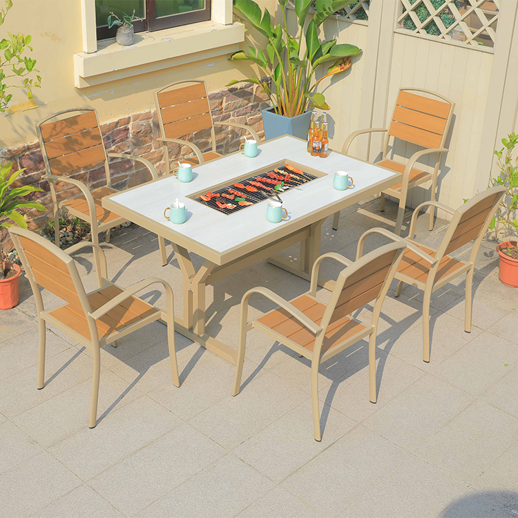 Hot Sale Cast Aluminum Fire Pi - Outdoor Furniture With Fire Pit incelemesi ve fiyatı