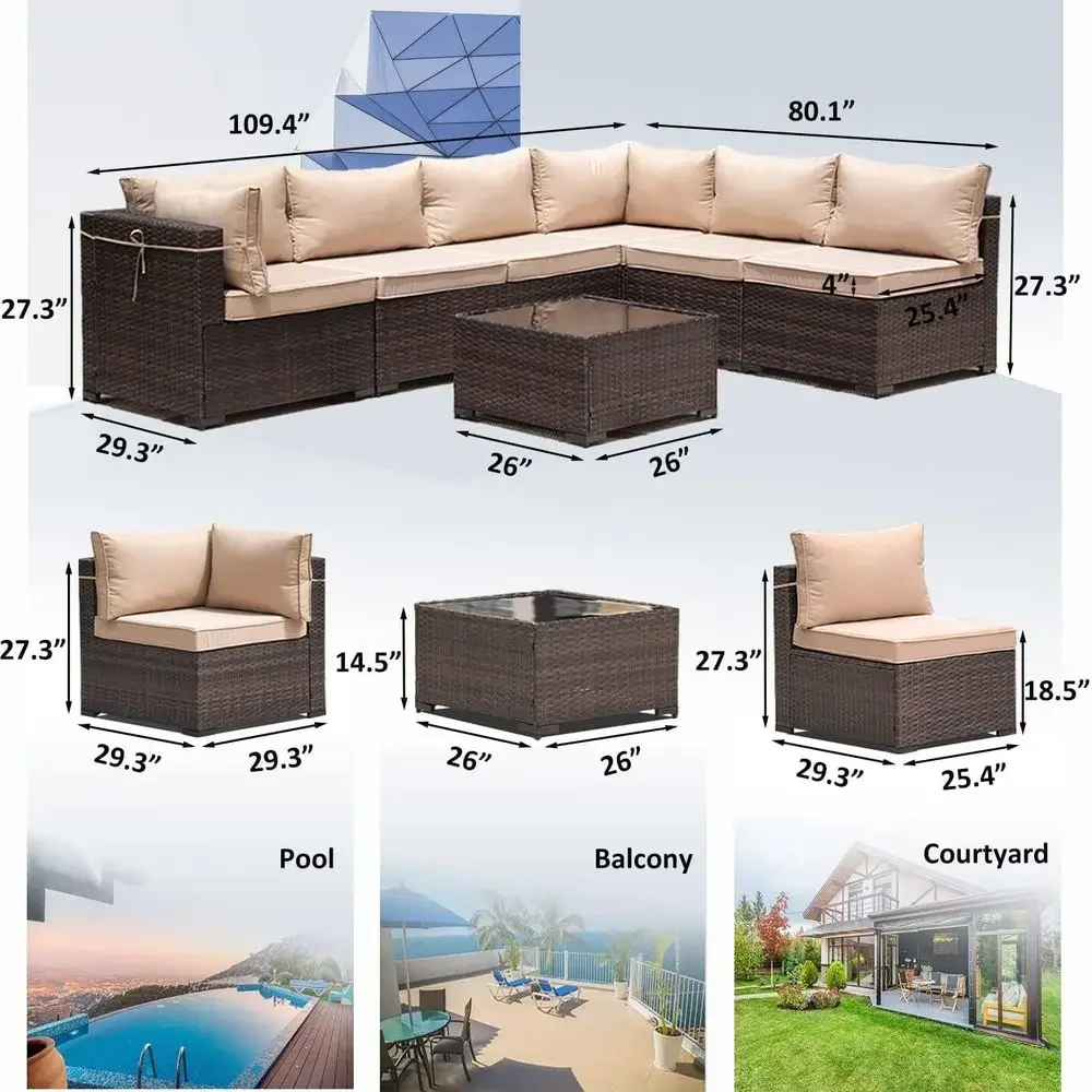 8-Piece Outdoor Patio Furnitur - Outdoor Furniture With Fire Pit incelemesi ve fiyatı