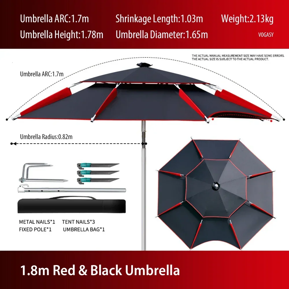 1PC Double-Layer Foldable Larg - Parasol Umbrella Large incelemesi ve fiyatı