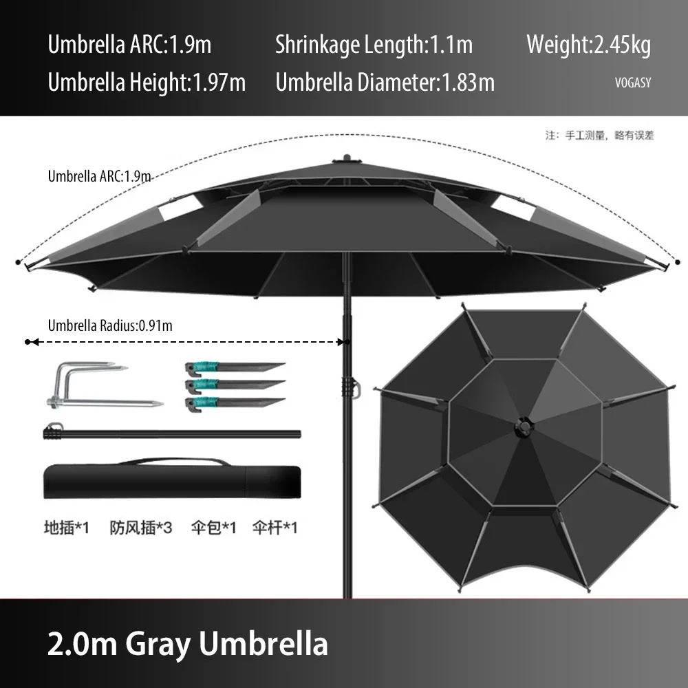 1PC Double-Layer Foldable Larg - Parasol Umbrella Large incelemesi ve fiyatı