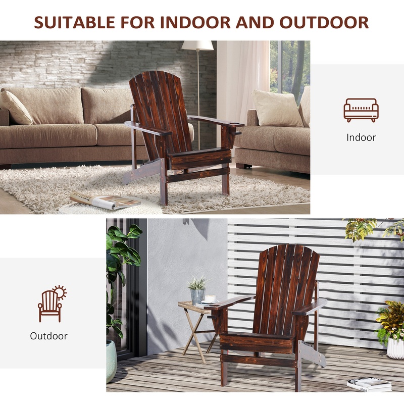 Outsunny Wooden Adirondack Cha - Adirondack Chair Wood incelemesi ve fiyatı