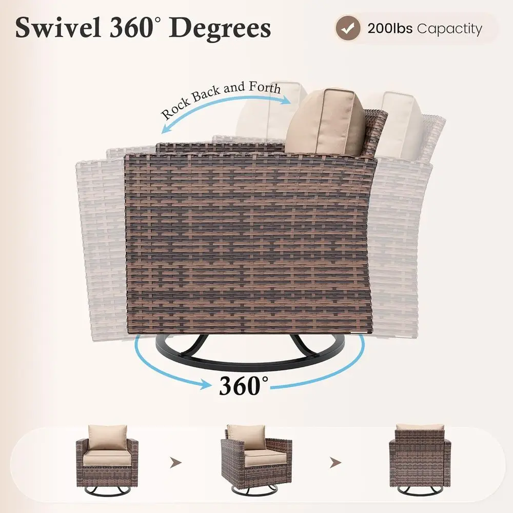 Outdoor Patio Furniture Set wi - Outdoor Furniture With Fire Pit incelemesi ve fiyatı