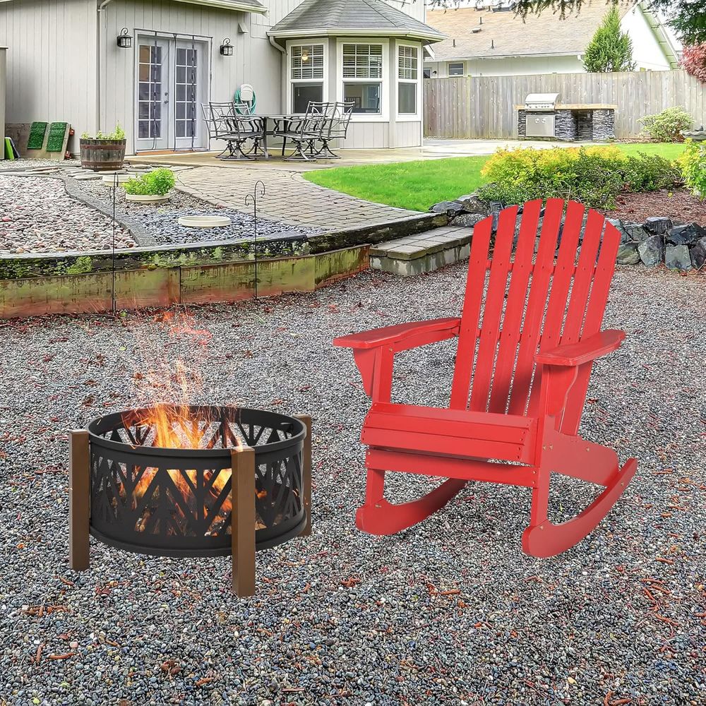 Wooden Adirondack Rocking Chai - Adirondack Chair Wood incelemesi ve fiyatı