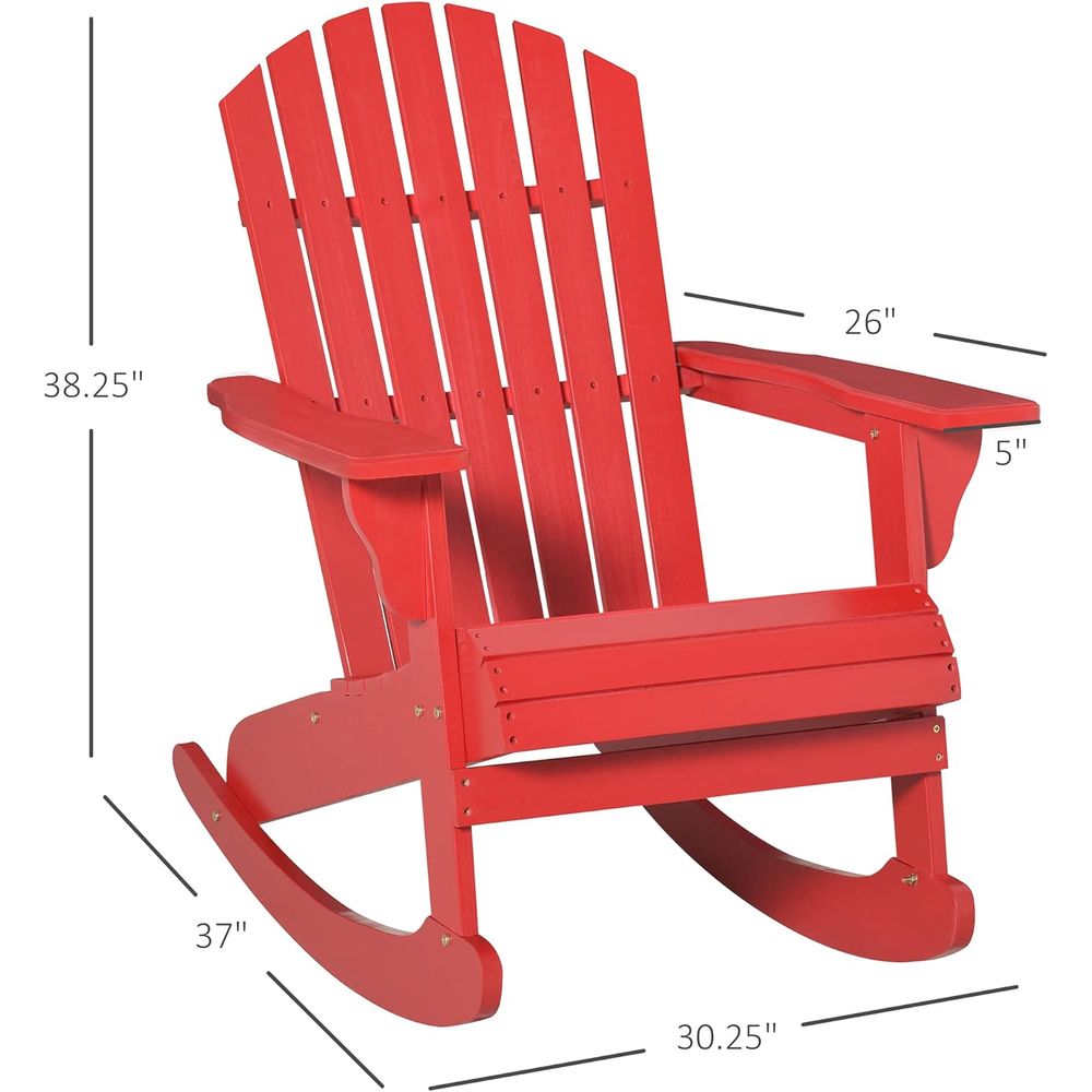 Wooden Adirondack Rocking Chai - Adirondack Chair Wood incelemesi ve fiyatı