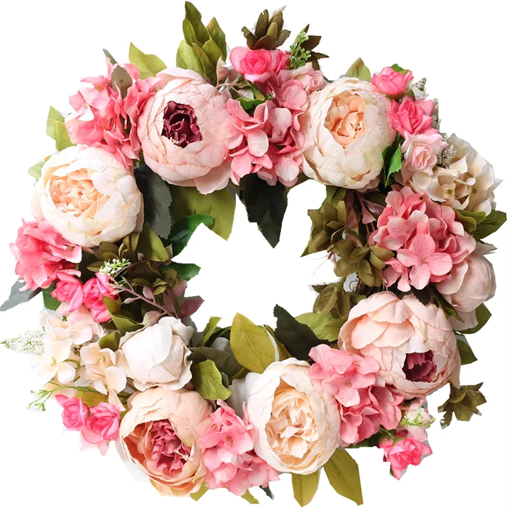 Artificial Peony Wreath Garlan - Outdoor Furniture Sale incelemesi ve fiyatı