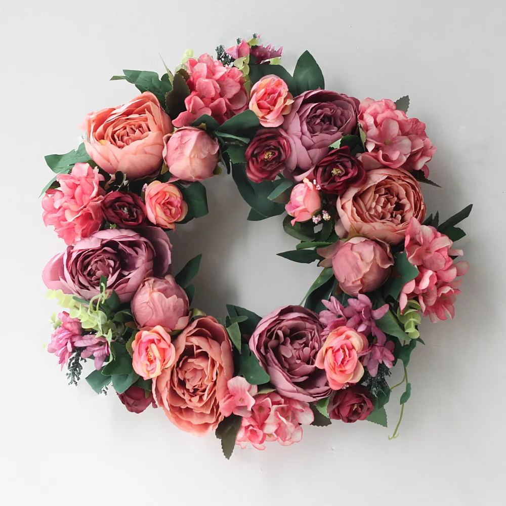 Artificial Peony Wreath Garlan - Outdoor Furniture Sale incelemesi ve fiyatı