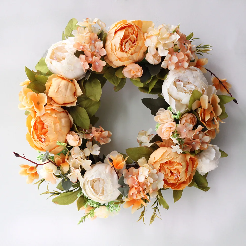 Artificial Peony Wreath Garlan - Outdoor Furniture Sale incelemesi ve fiyatı