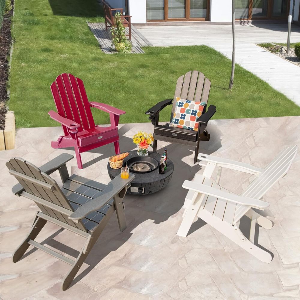 Weather-Resistant HDPE Outdoor - Adirondack Chair Wood incelemesi ve fiyatı