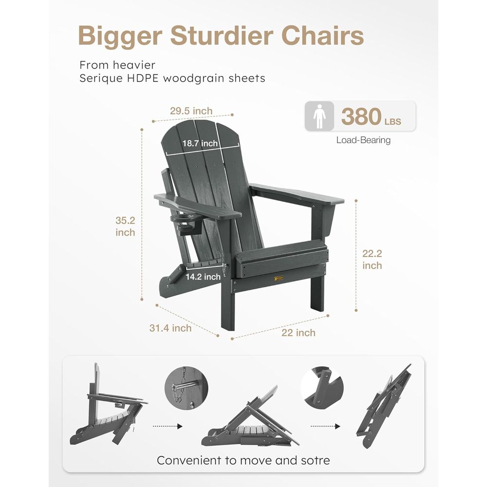 Weather-Resistant Outdoor Adir - Adirondack Chair Wood incelemesi ve fiyatı