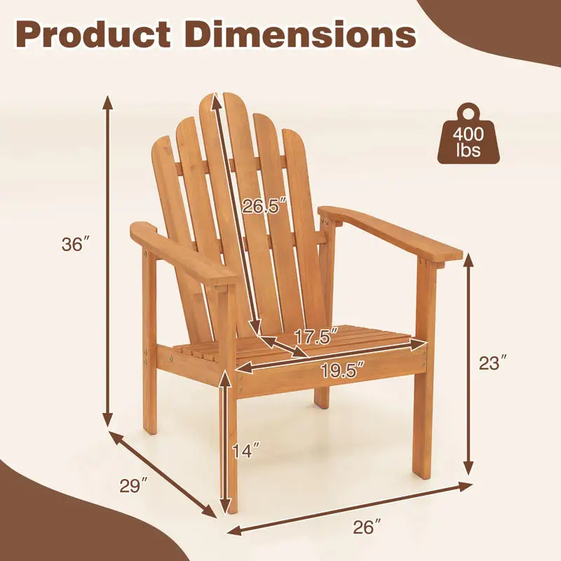 Stackable Adirondack Chair Set - Adirondack Chair Wood incelemesi ve fiyatı