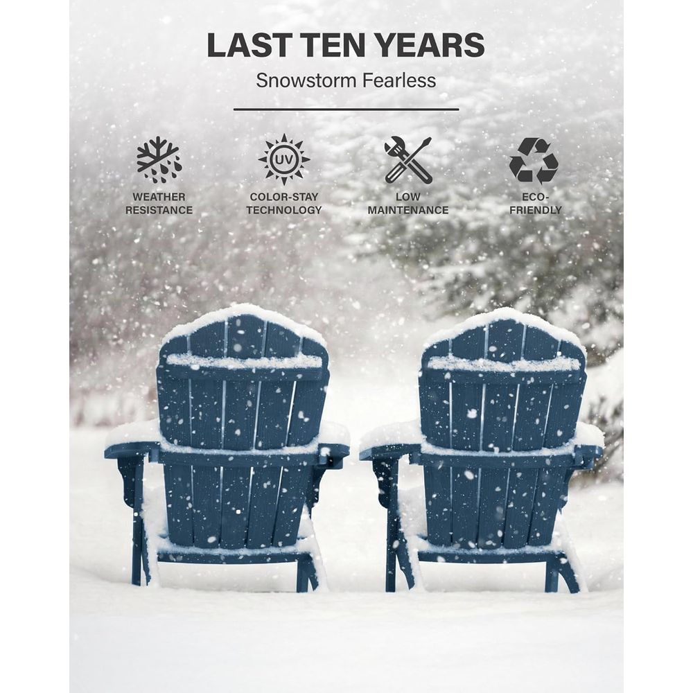 Durable Navy Blue Oversized Ad - Adirondack Chair Wood incelemesi ve fiyatı