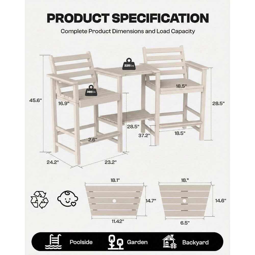 Outdoor HDPE Adirondack Style  - Adirondack Chair Wood incelemesi ve fiyatı
