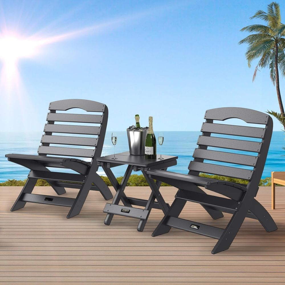 Set of 2 Durable Plastic Adiro - Adirondack Chair Wood incelemesi ve fiyatı