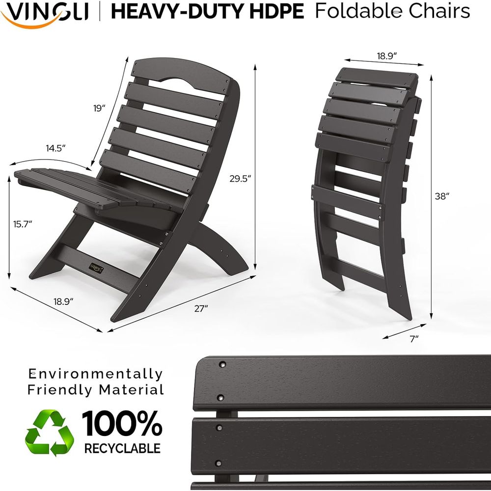 Set of 2 Durable Plastic Adiro - Adirondack Chair Wood incelemesi ve fiyatı