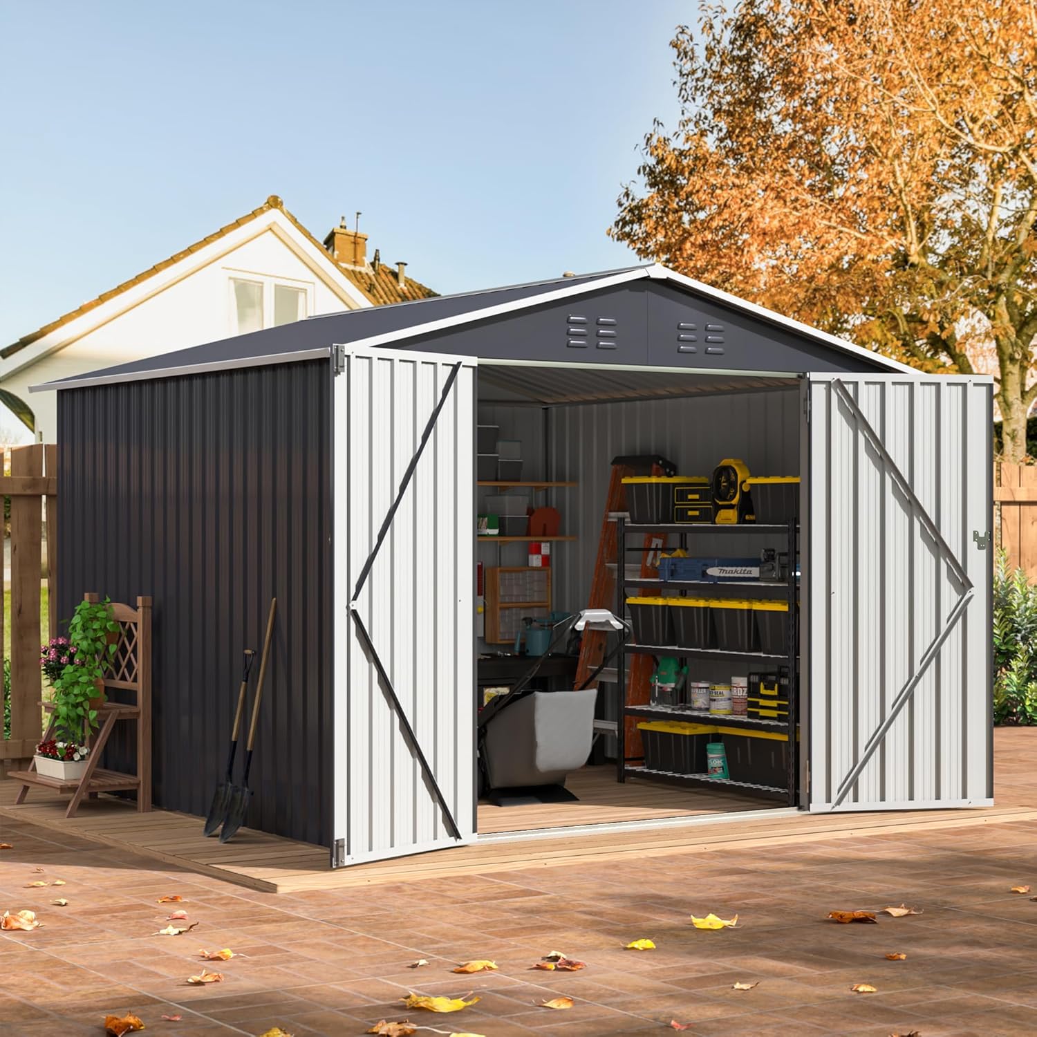8x8 FT Outdoor Storage Shed, U - Outdoor Furniture Sale incelemesi ve fiyatı
